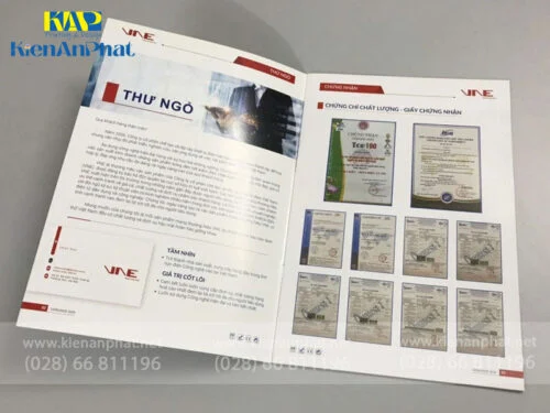 Thành phẩm In Catalogue giá rẻ TPHCM 2025 tại Kiến An Phát