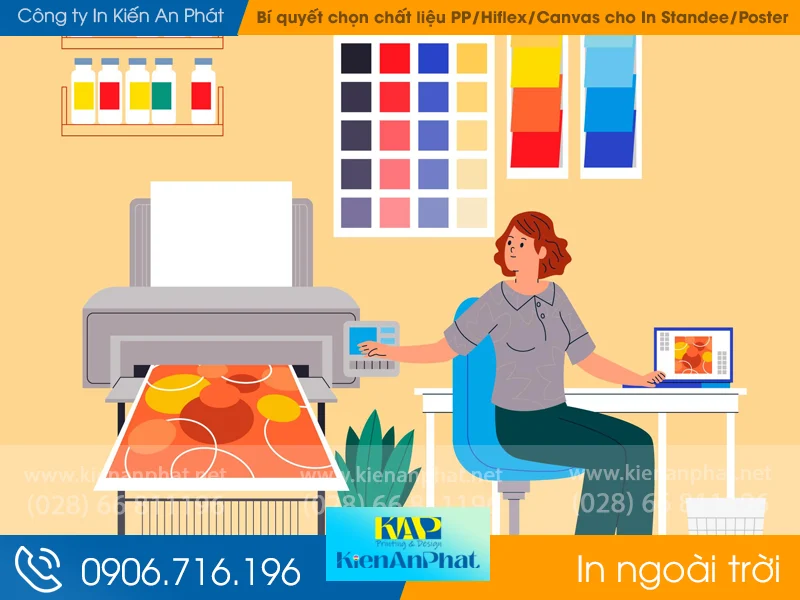 Ứng dụng Thực tế của PP, Hiflex và Canvas trong In ấn Quảng cáo