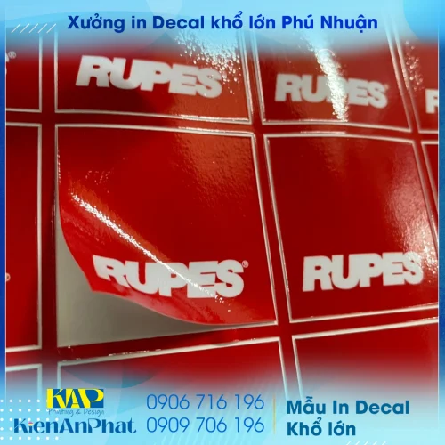 In decal khổ lớn Phú Nhuận: Tối ưu thương hiệu và chi phí