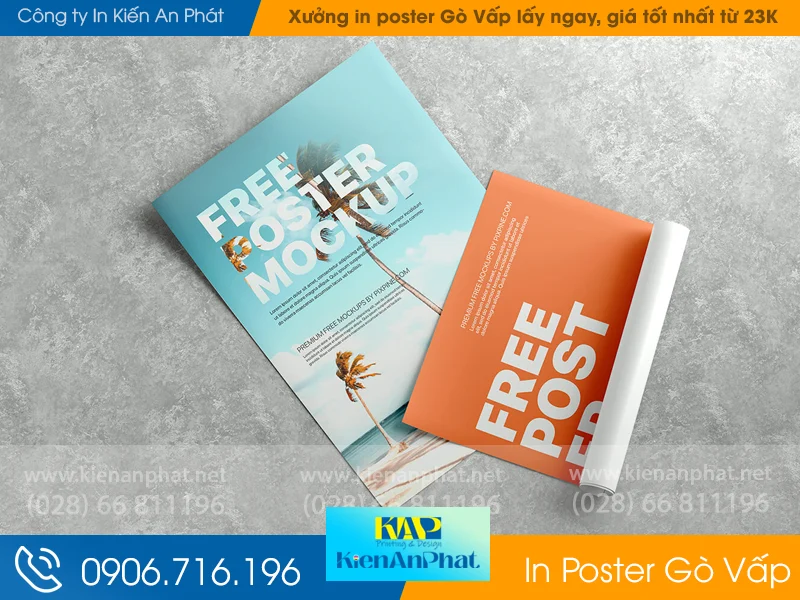 Các hình thức in poster Gò Vấp thông dụng hiện nay