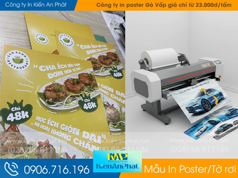 Công ty in poster Gò Vấp giá chỉ từ 23.000đ/tấm