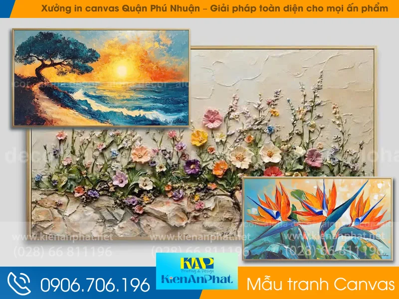 Xưởng in canvas Quận Phú Nhuận – Giải pháp toàn diện cho mọi ấn phẩm